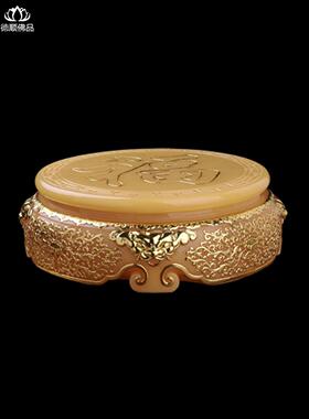 观音弥勒佛像工艺品，长方形佛像饰品，增高垫底座，白色大理石