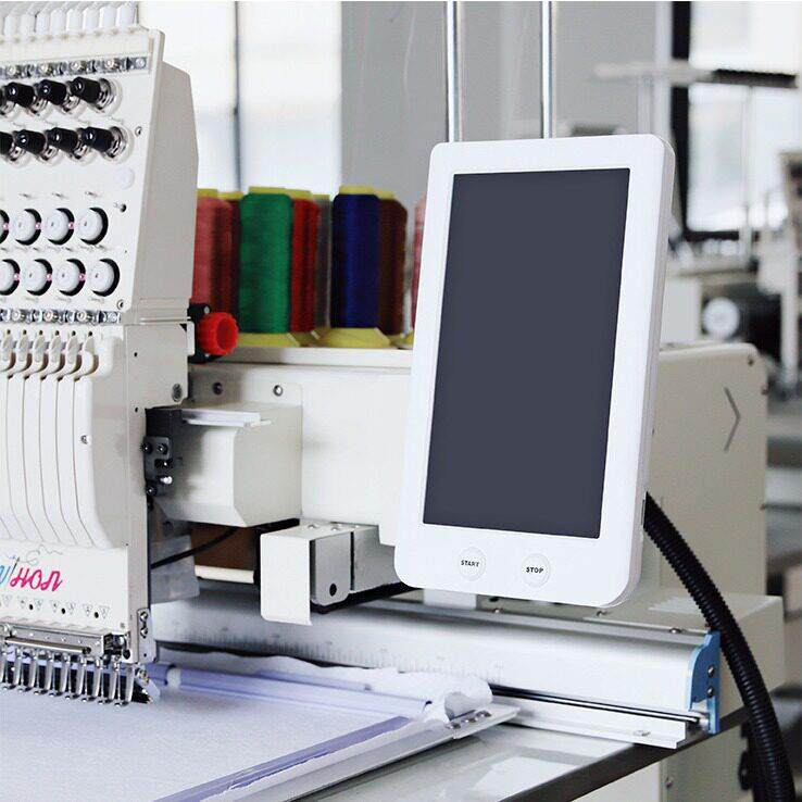 Qihong factory double-head embroidery machine smart computer 2-head embroidery machine fully automatic cap embroidery ready-made garment embroidery flat embroidery