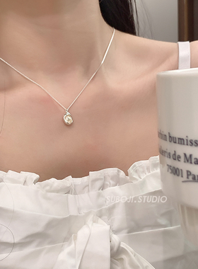 素泊集「豆荚」珍珠项链纯银925
