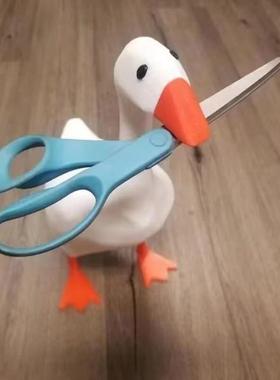 巴吉的鸭子玩具可爱磁铁不给糖就捣蛋大鹅钥匙储存展示架桌面门廊