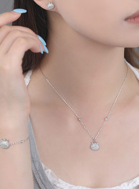 原创S999足银萌趣小马项链耳钉手链生肖马本命年首饰