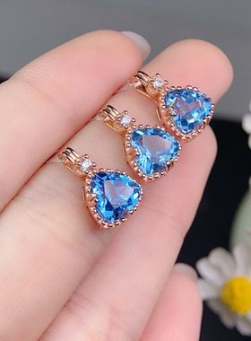 XBK蓝蓝托帕石品质伦敦的深，全