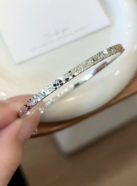 XBK碎冰冰高级感女友手环款纯银