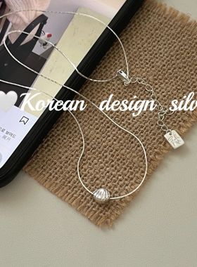 韩国2025新款锁骨链S925纯银 精巧贝壳项链女ins风小众精致高级感