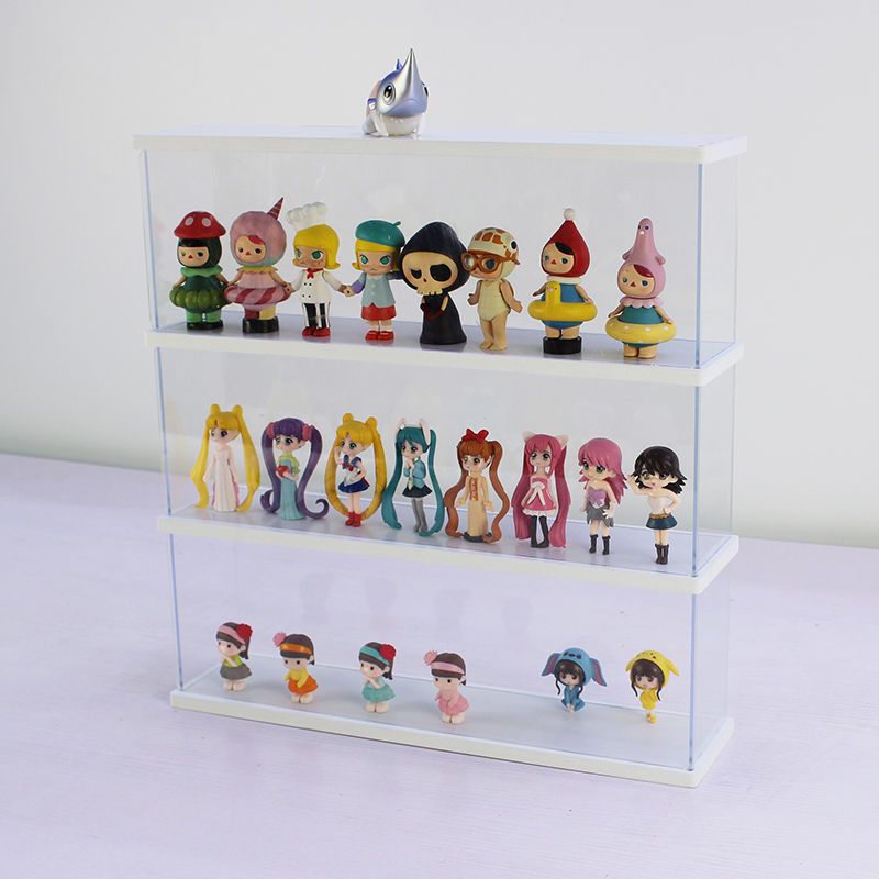 Openable multi-layer cute display box storage