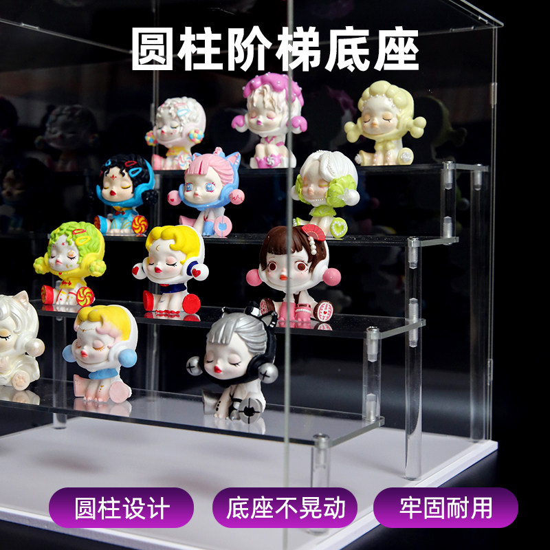 亚克力展示盒盲盒收纳展示架动漫手办模型泡泡玛特labubu展示柜,淘宝优惠券,粉丝福利购,淘宝优惠卷
