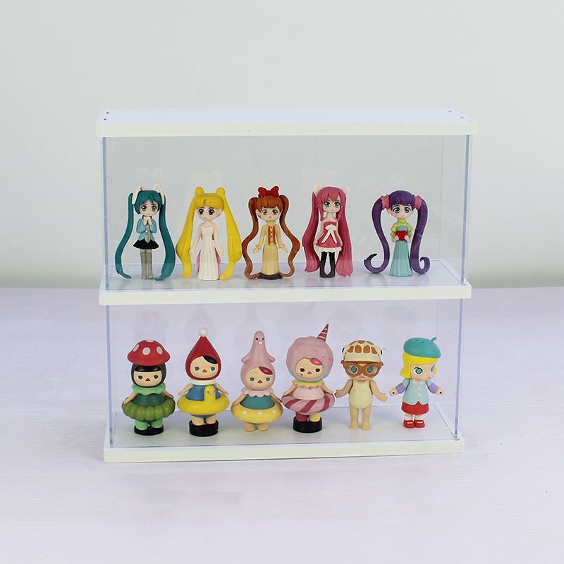 Openable multi-layer cute display box storage