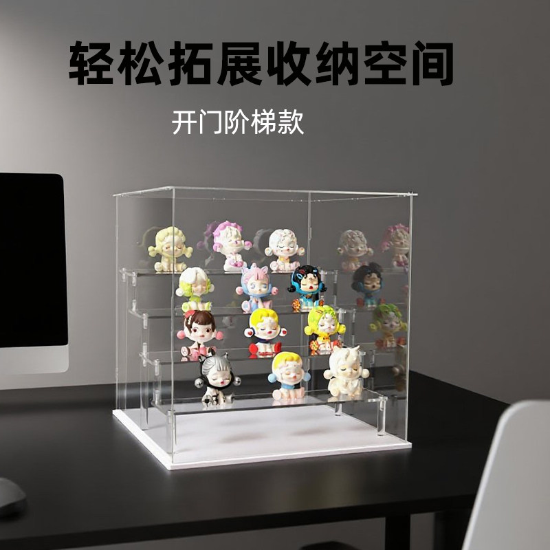 亚克力展示盒盲盒收纳展示架动漫手办模型泡泡玛特labubu展示柜,淘宝优惠券,粉丝福利购,淘宝优惠卷