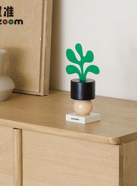 WOZOOM屋准艺术创意花盆摆件办公室客厅入户玄关桌面高级感装饰品