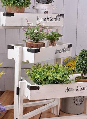 多功能折叠花架小盆景置物架客厅装饰品摆件阳台创意家居橱窗摆设