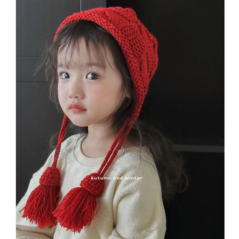 新年流苏护耳帽子diy材料包手工编织毛线团钩针儿童可爱送女朋友,淘宝优惠券,粉丝福利购,淘宝优惠卷
