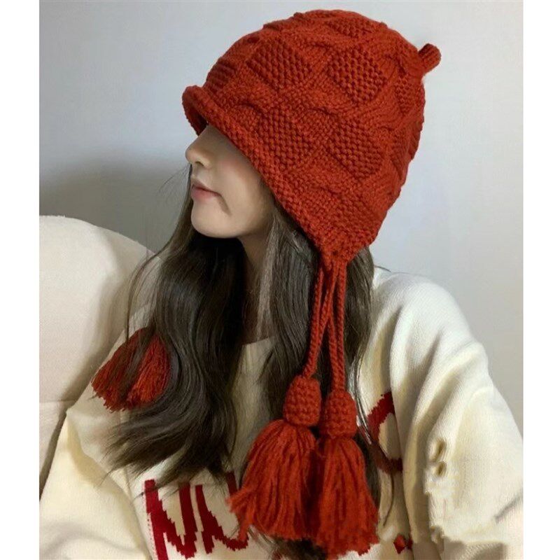 新年流苏护耳帽子diy材料包手工编织毛线团钩针儿童可爱送女朋友,淘宝优惠券,粉丝福利购,淘宝优惠卷