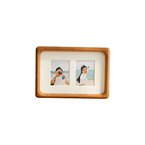 高级感迷你毕业纪念实木相框打印洗合影照片做成摆台礼物挂墙装裱 - 图3