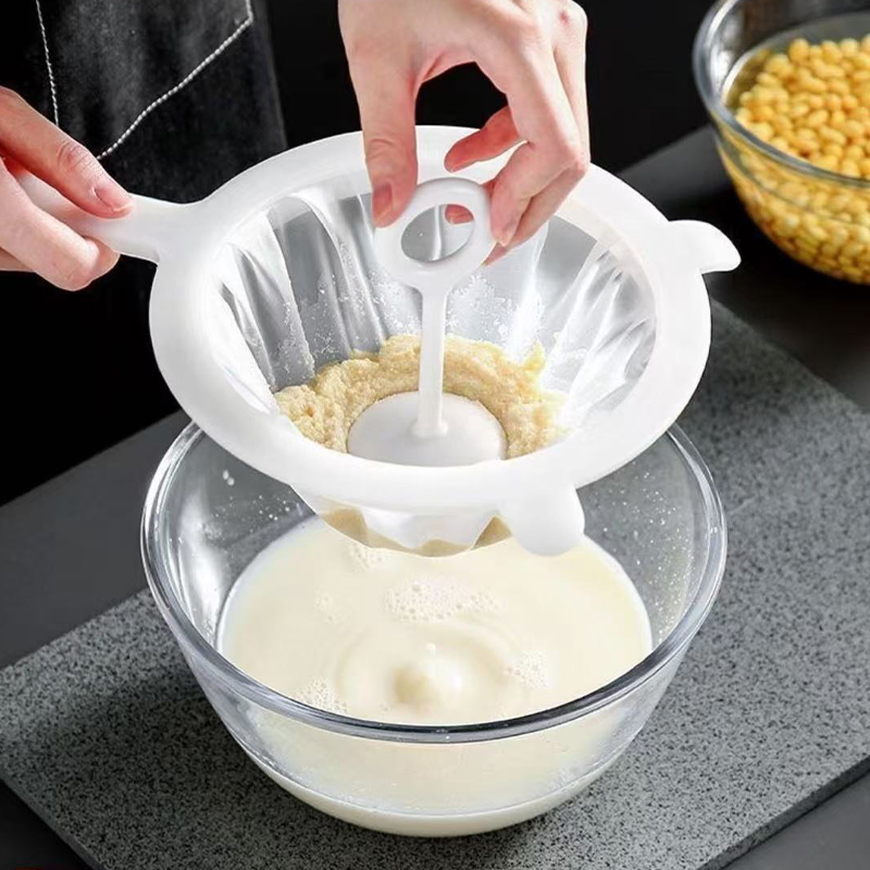 【送压榨棒】豆浆过滤网超细婴儿辅食专用漏勺果汁过滤器滤网漏网 - 图0