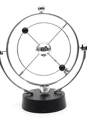 usb电池两用永动仪 金属混沌摆永动球物理动态艺术牛顿摆家居礼品