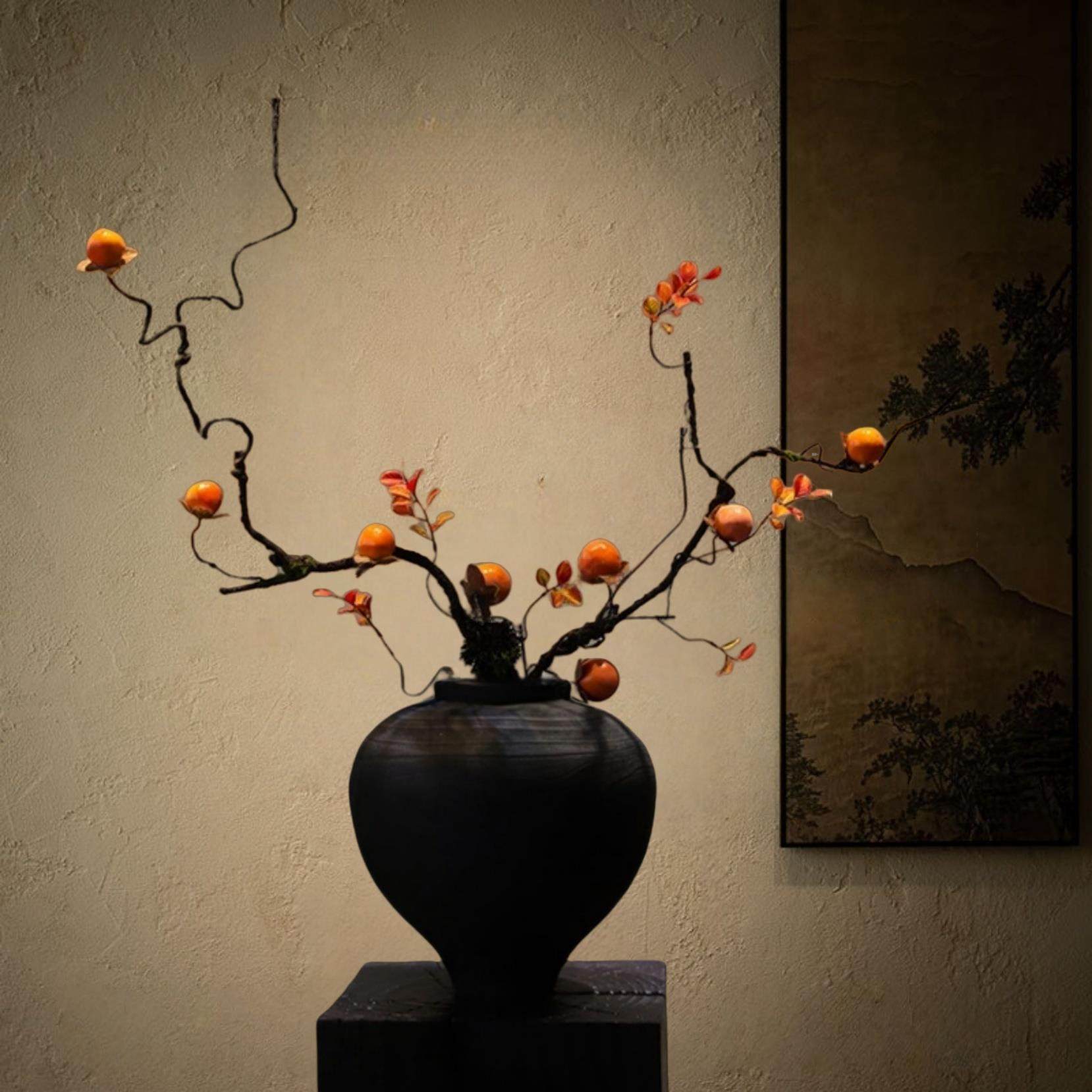 禅意新中式花瓶树脂摆饰宋代美学民宿家居玄关桌别墅侘寂高级装饰,淘宝优惠券,粉丝福利购,淘宝优惠卷