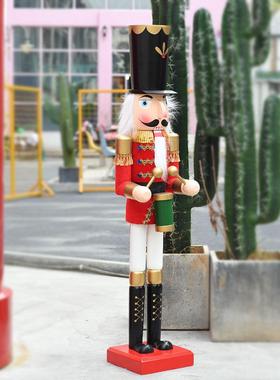 落地英伦胡桃夹子木偶士兵大摆件商场店铺门口创意网红布置吸引人