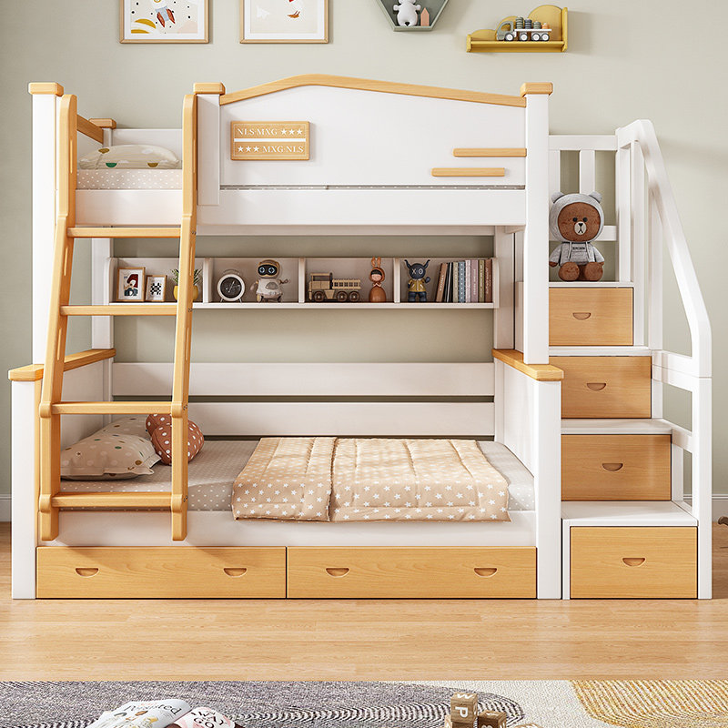 上下床双层床全实木两层儿童床上下铺高低床小户型成人双人子母床,淘宝优惠券,粉丝福利购,淘宝优惠卷