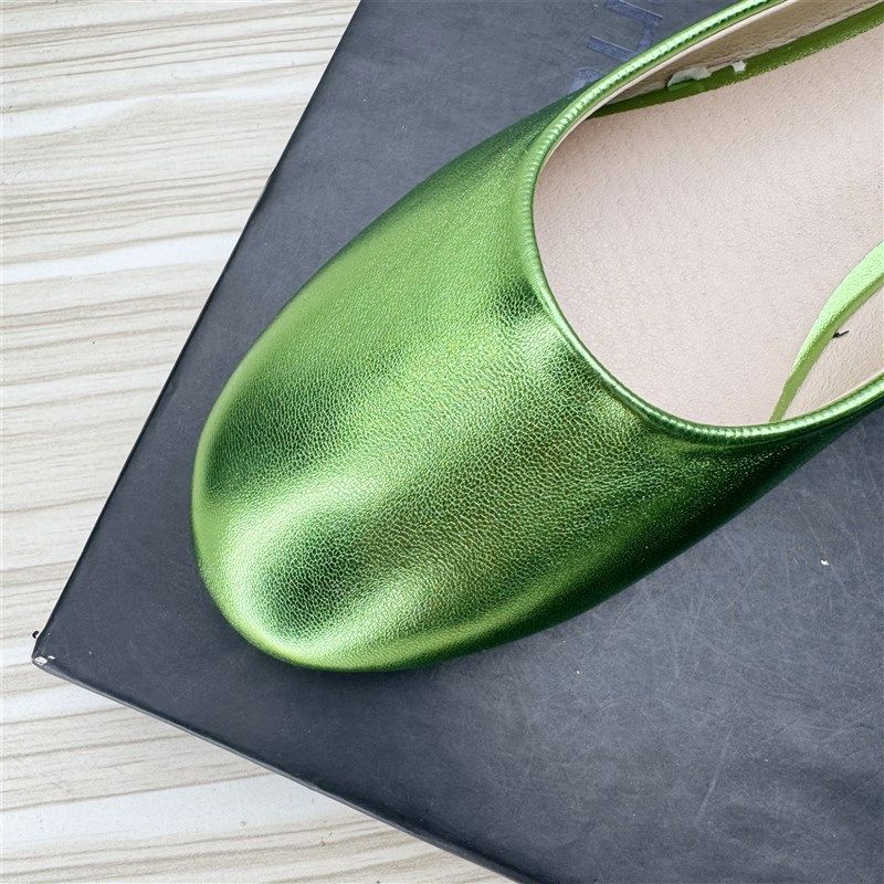 2024年春季新款大码绿色浅口单鞋软底平底鞋女鞋圆头百搭船鞋瓢鞋,淘宝优惠券,粉丝福利购,淘宝优惠卷