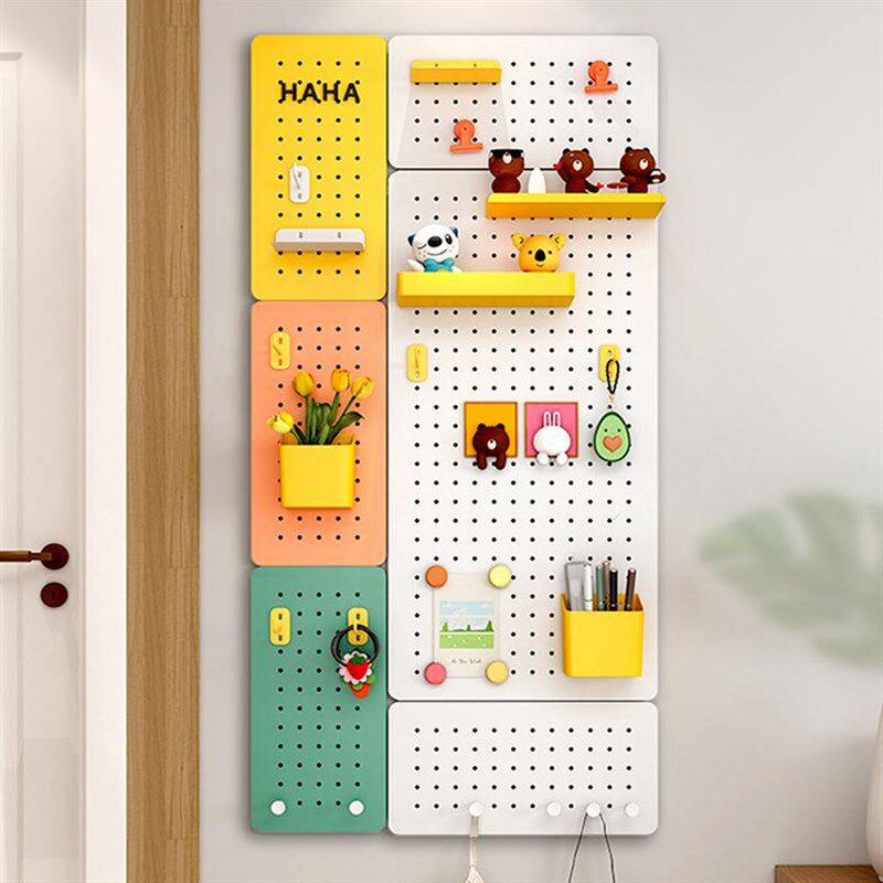 Perforated board style wall decoration desk without magnetic suction