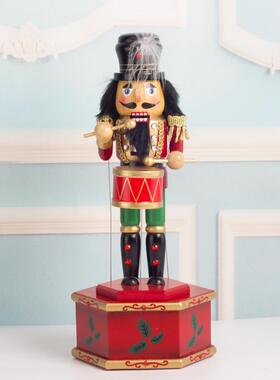 覆古怀旧胡桃夹子木偶人士兵音乐盒圣诞节礼物创意八音盒礼品摆件