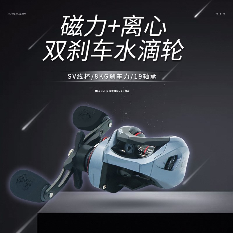 全金属线杯水滴轮防炸线远投鱼线轮双刹微物水滴轮打黑渔轮路亚轮 - 图2