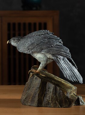 铜老鹰摆件海东青工艺礼品摆饰大展宏图客厅办公室O桌面装饰开业