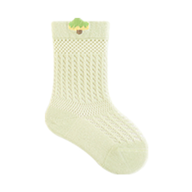 Summer ຖົງຕີນເດັກນ້ອຍ breathable ບາງໆ mid-calf socks ເດັກນ້ອຍ