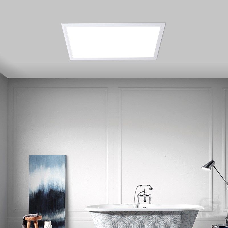 集成吊顶led平板灯卫生间吸顶灯铝扣面板嵌入式厕所办公室面板灯,淘宝优惠券,粉丝福利购,淘宝优惠卷