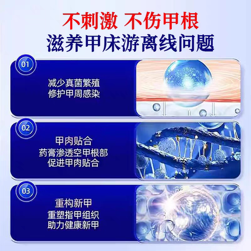 手指甲游离线生长液儿童空甲养甲肉分离修复液萎缩受损再生增长TT - 图1