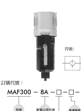 全新台湾金器 MINDMAN 过滤器 MAF300L-8A MAF300L-10A  大量现货