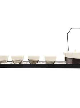 新创意八角茶具盘样板房茶室茶房展厅软饰品