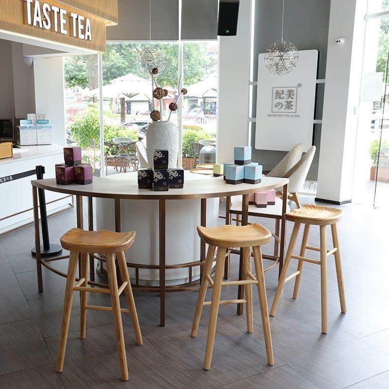 壹树实木凳子吧台凳奶茶店高脚凳简约酒店椅子酒吧高脚凳北欧吧椅,淘宝优惠券,粉丝福利购,淘宝优惠卷