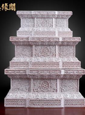 慈缘阁观音财神爷佛像底座加高家用供奉台底坐莲花台供佛佛台摆件