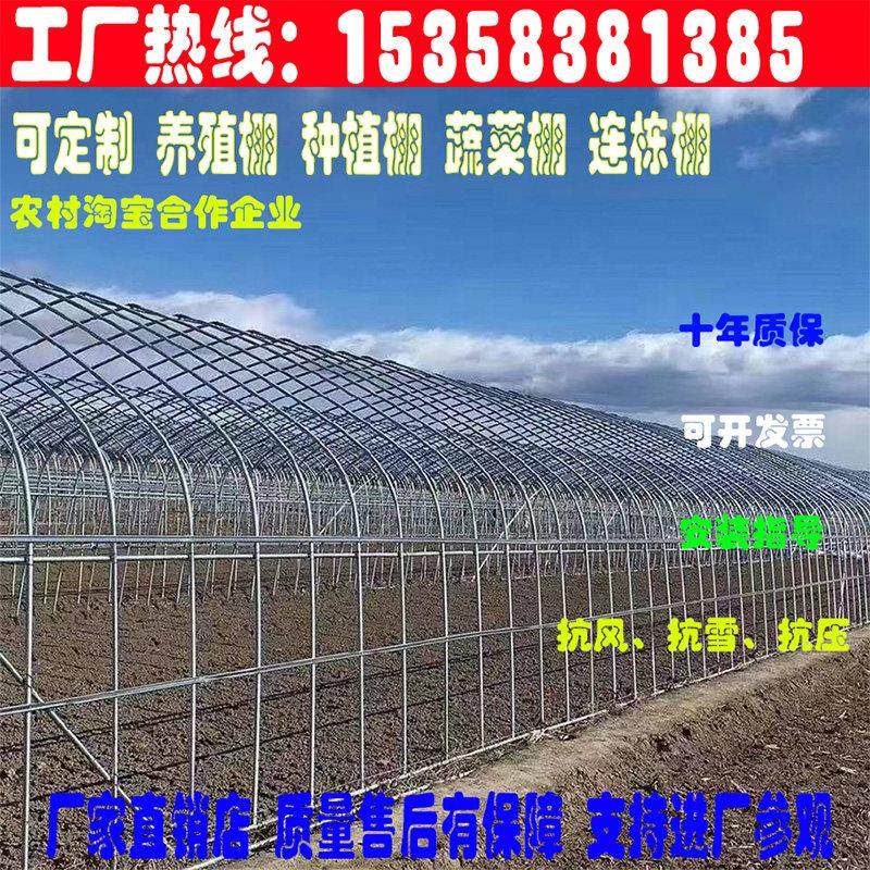 温室大棚骨架钢管养殖种植蔬菜通风全套支架冷热镀锌管定制黑白膜,淘宝优惠券,粉丝福利购,淘宝优惠卷