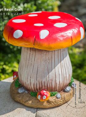 采购产品户外花园装饰品，庭院景观装饰，花园装饰品，树脂人造蘑