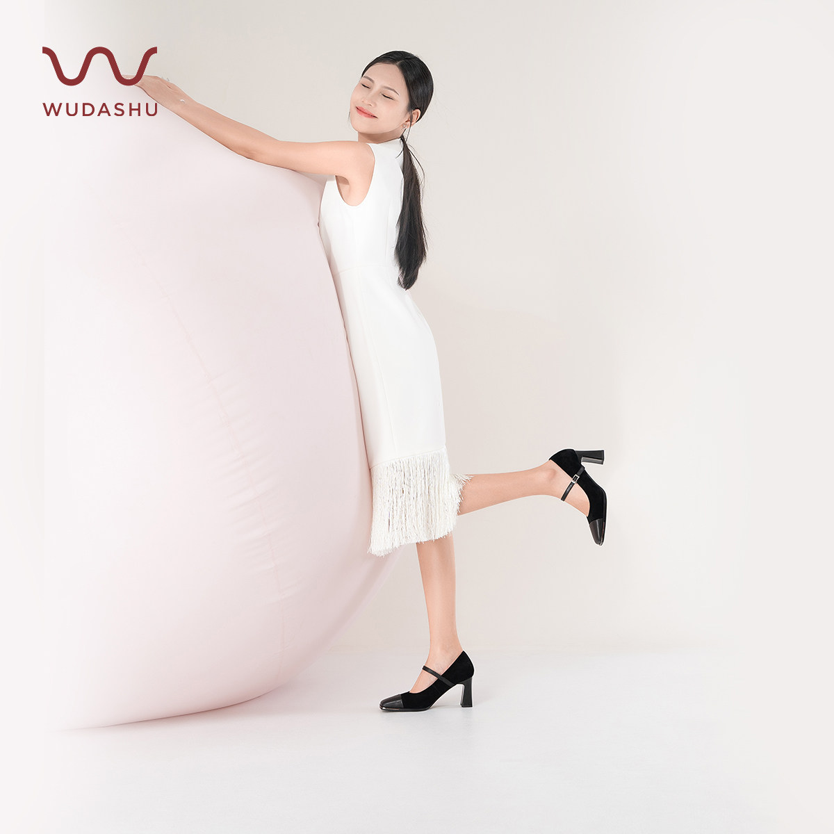 吴大叔红云鞋玛丽珍女高跟鞋2025秋冬气垫缓震方头宽胖脚耐走单鞋,淘宝优惠券,粉丝福利购,淘宝优惠卷