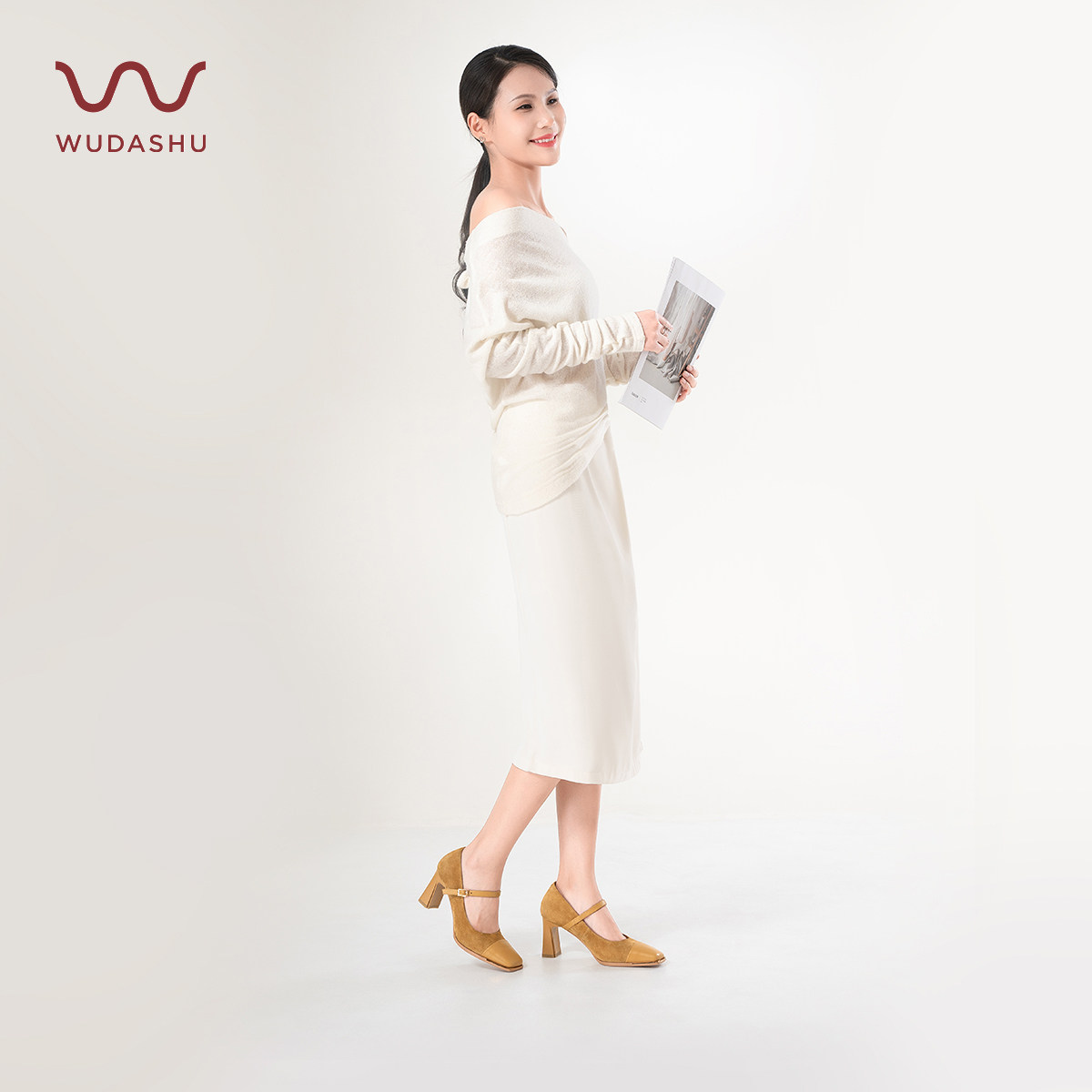 吴大叔红云鞋玛丽珍女高跟鞋2025秋冬气垫缓震方头宽胖脚耐走单鞋,淘宝优惠券,粉丝福利购,淘宝优惠卷