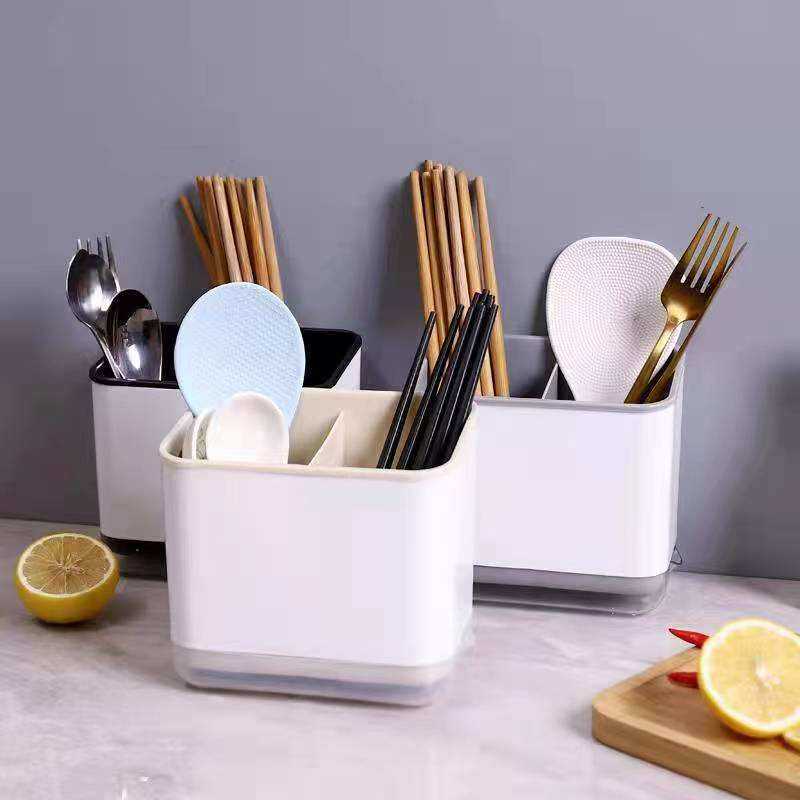 Chopstick basket storage box chopstick cage household multi-functional spoon kitchen drain chopstick barrel storage rack