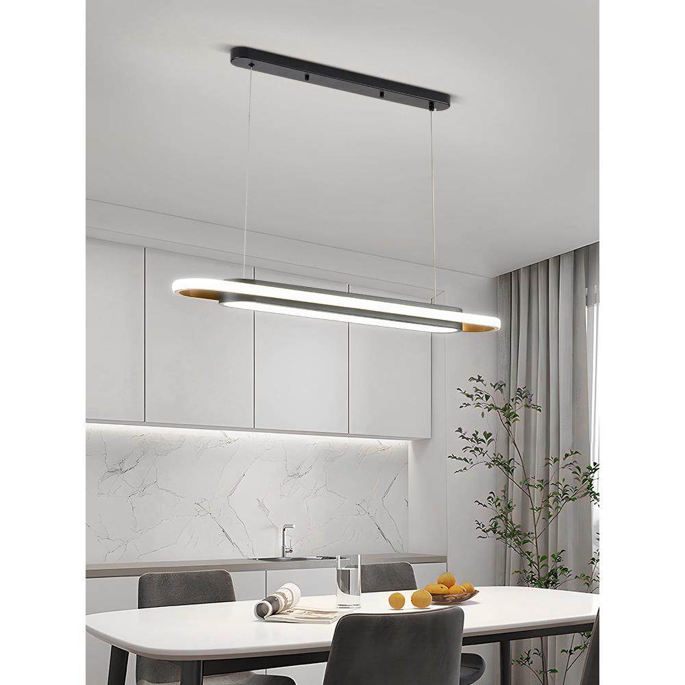 餐厅吊灯2024新款现代简约护眼家用一字长条吧台前台舞蹈室饭厅灯,淘宝优惠券,粉丝福利购,淘宝优惠卷