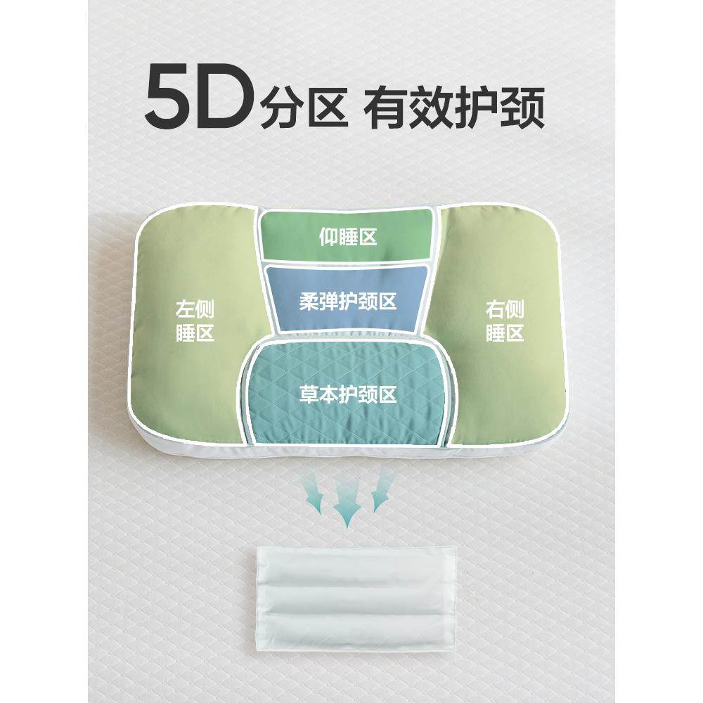 网易严选颈椎枕头枕芯护颈椎助睡眠睡觉专用艾草荞麦枕决明子草本,淘宝优惠券,粉丝福利购,淘宝优惠卷