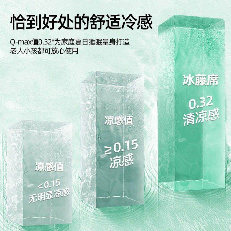 NOME冰丝夏季凉席三件套平铺床笠绣花冰藤席夏季学生宿舍单人席子,淘宝优惠券,粉丝福利购,淘宝优惠卷