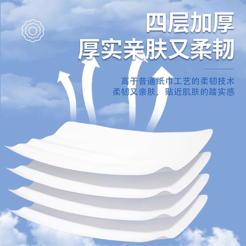 大提悬挂式抽纸餐巾纸擦手纸一次性抹布厨房卫生抽纸家用实惠装 - 图2