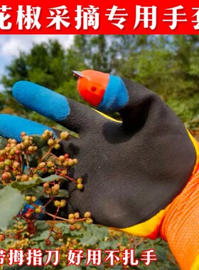 专业剪花椒的剪刀摘花椒神器专用工具花椒采摘修枝刀摘茶叶拇指刀