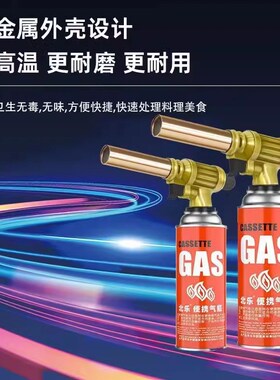 精铜烤枪烧毛家用手持点火器枪便携式野外露营火焰卡式气喷枪点碳