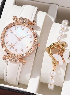 生日礼物送女友珍珠手串礼盒装甜美送女生情人节气质时尚串珠手链