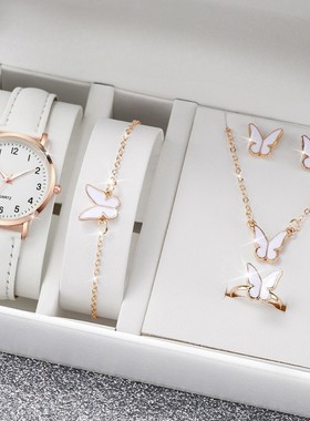 情人节礼物送女生简约时尚蝴蝶项链礼盒装ins不掉色高颜值锁骨链