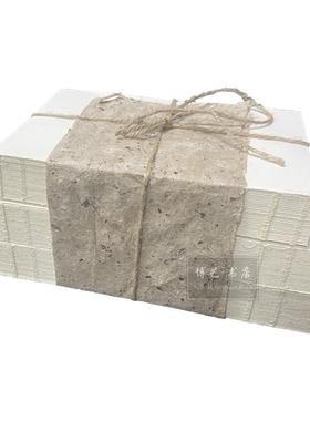 米白色书捆新中式样板间书房茶室博古架装饰线装麻绳仿真道具假书