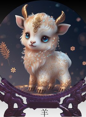 十二生肖密胺耐摔盘客厅书房儿童房装饰招福运桌面装饰