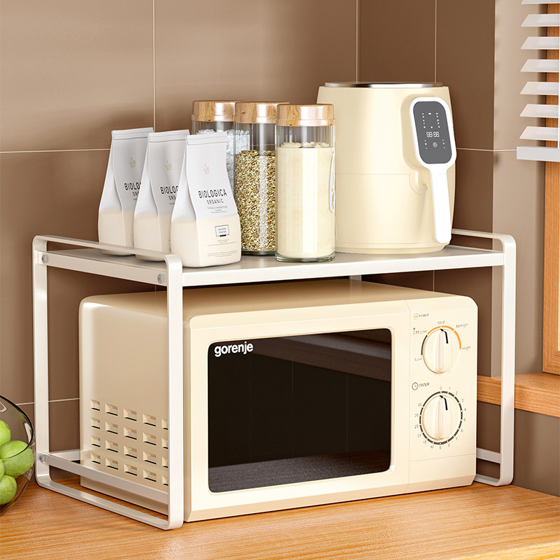 微波炉置物架f专用电饭锅烤箱收纳层架空气炸锅碗盘碗碟置物架调,淘宝优惠券,粉丝福利购,淘宝优惠卷